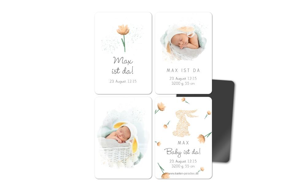 Fotomagnete zur Geburt Osterbaby