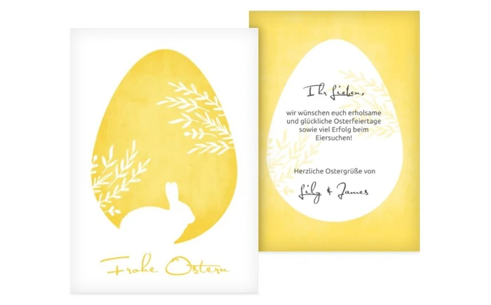 Osterkarte Ei