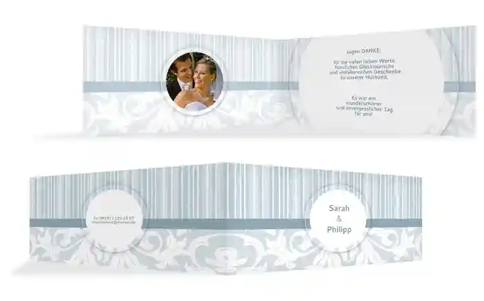 Dankeskarte Streifenzauber