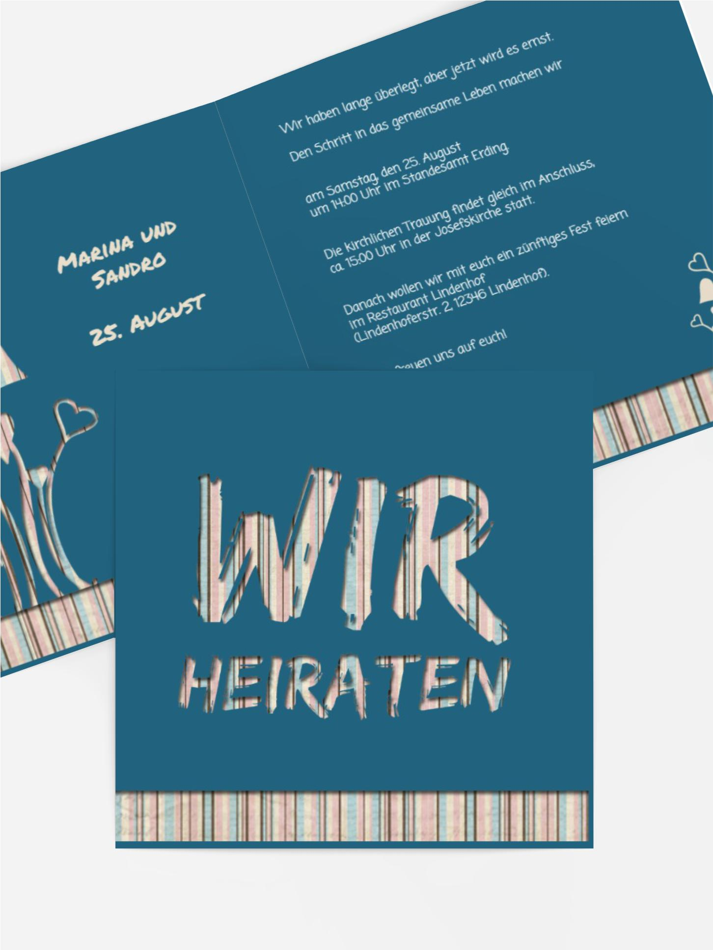 Wir heiraten Wir heiraten