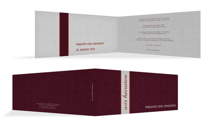 Hochzeitseinladung Für immer