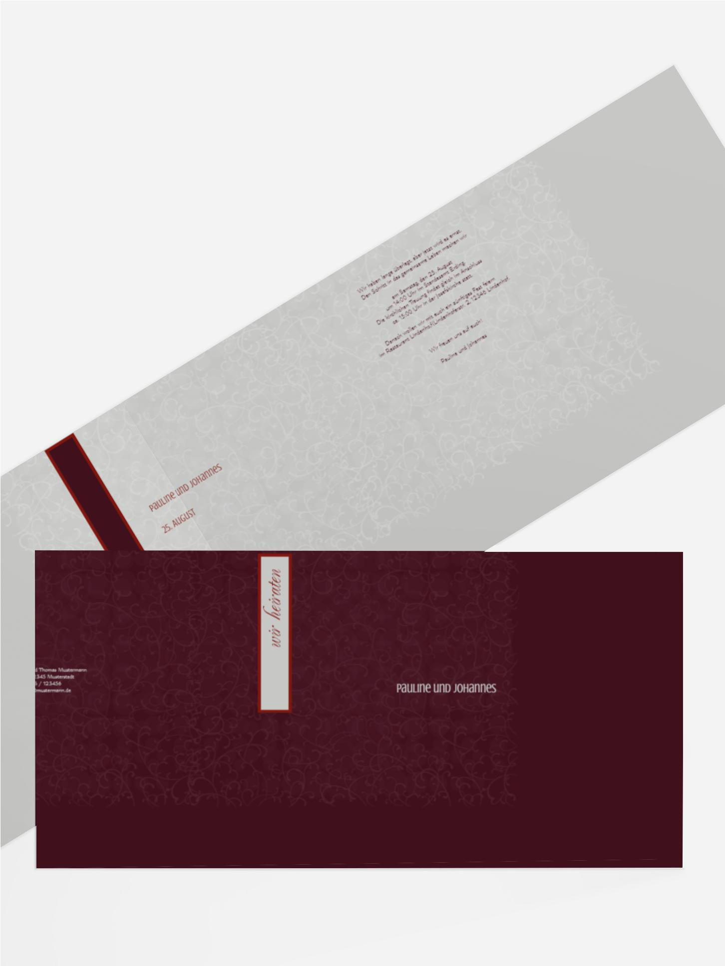 Hochzeitseinladung Für immer