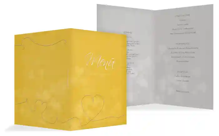 Menükarte ewiges Band