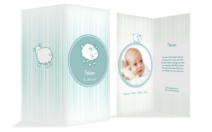 Geburtskarte sheep
