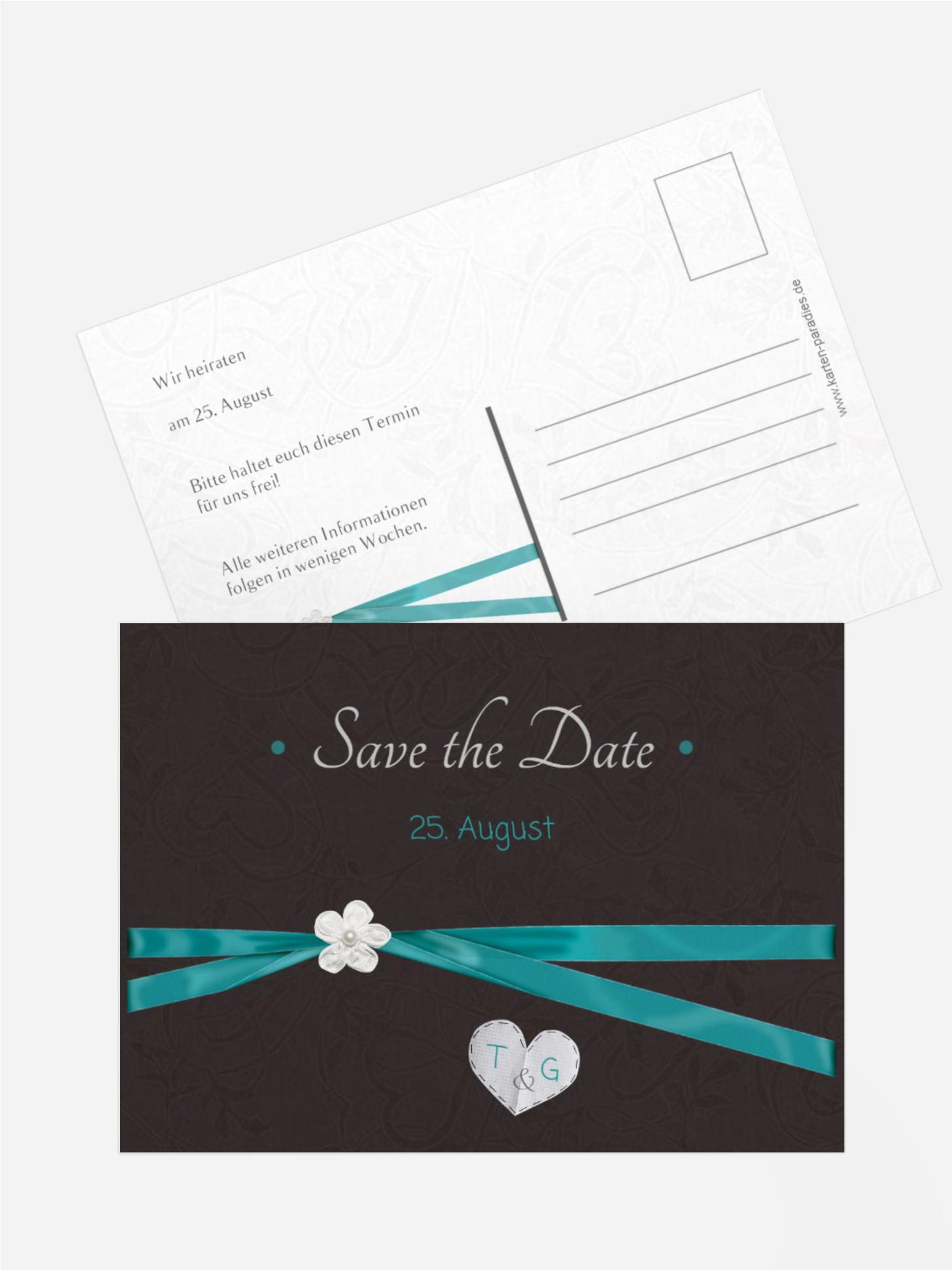 Save the Date Karte sanfte Blüte