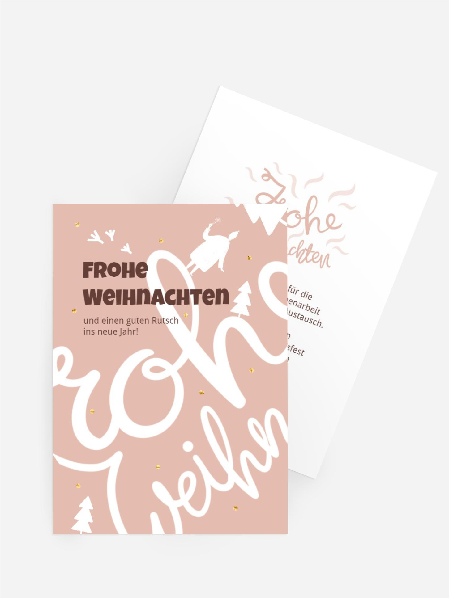 Weihnachtsgrußkarte Verwirrte Weihnachten