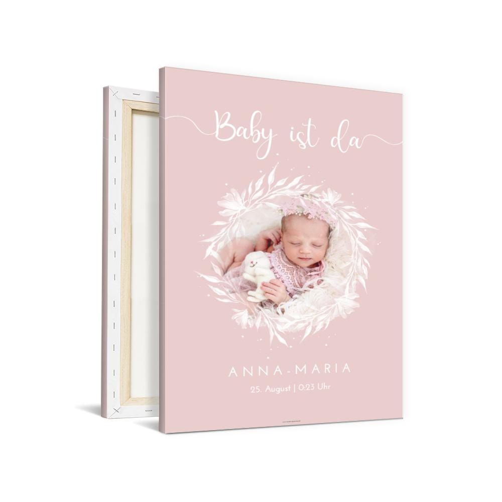 Wandbilder Baby Blumenpräsens