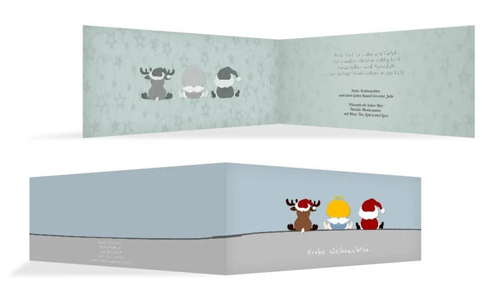 Grußkarte privat Trio Grußkarte privat Trio