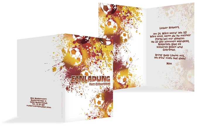 Einladung zum Geburtstag Fußballspiel Einladung zum Geburtstag Fußballspiel