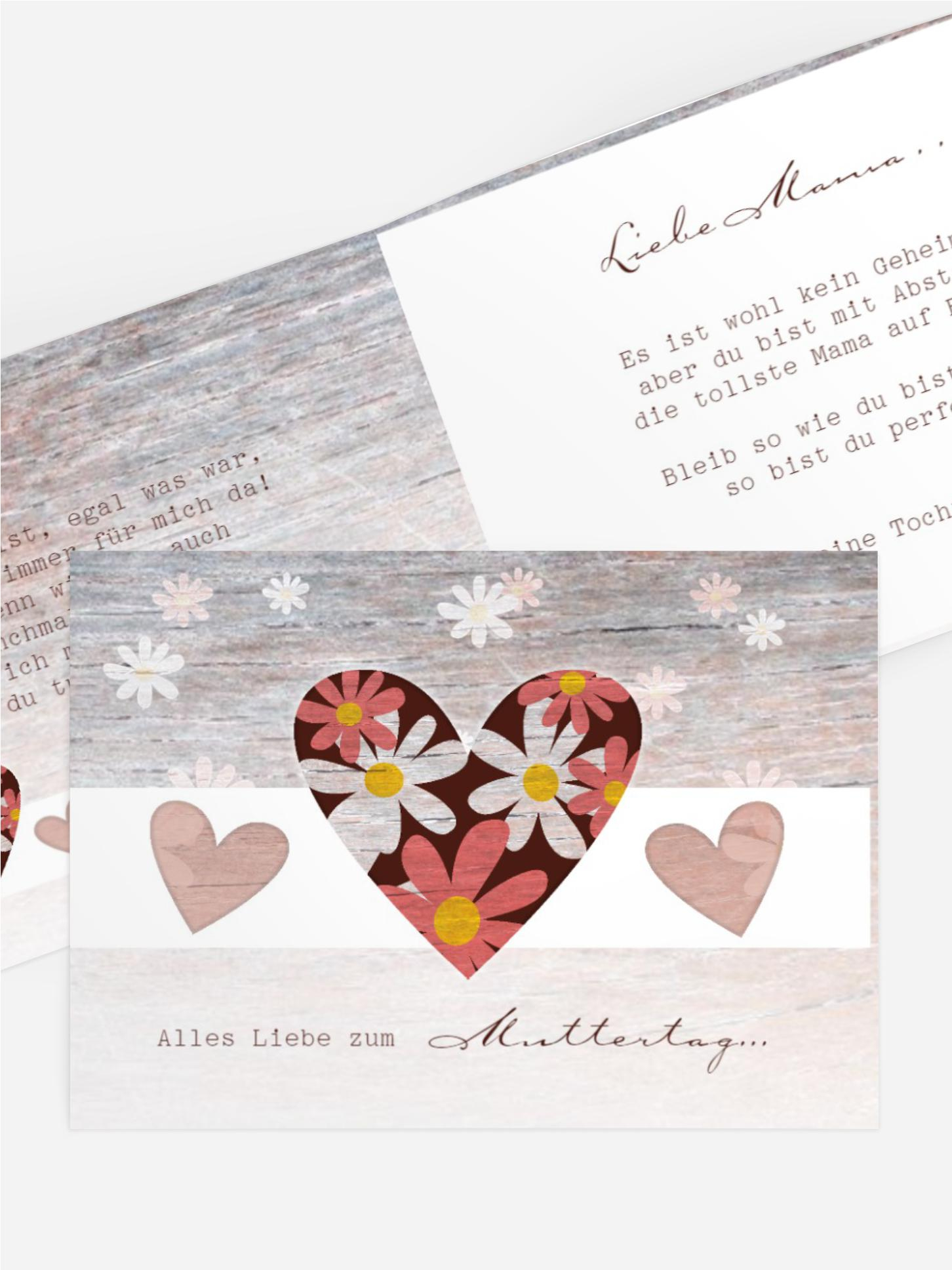 Muttertagskarte Mutterliebe