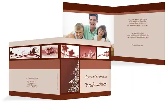 Weihnachtsgrußkarte Privat Classic