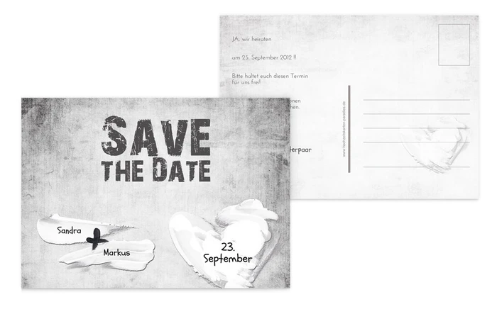 Save the Date Du+Ich=Liebe