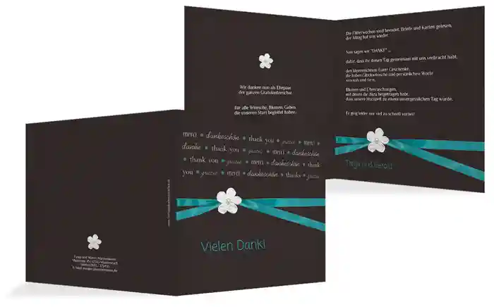 Dankeskarte sanfte Blüte 2