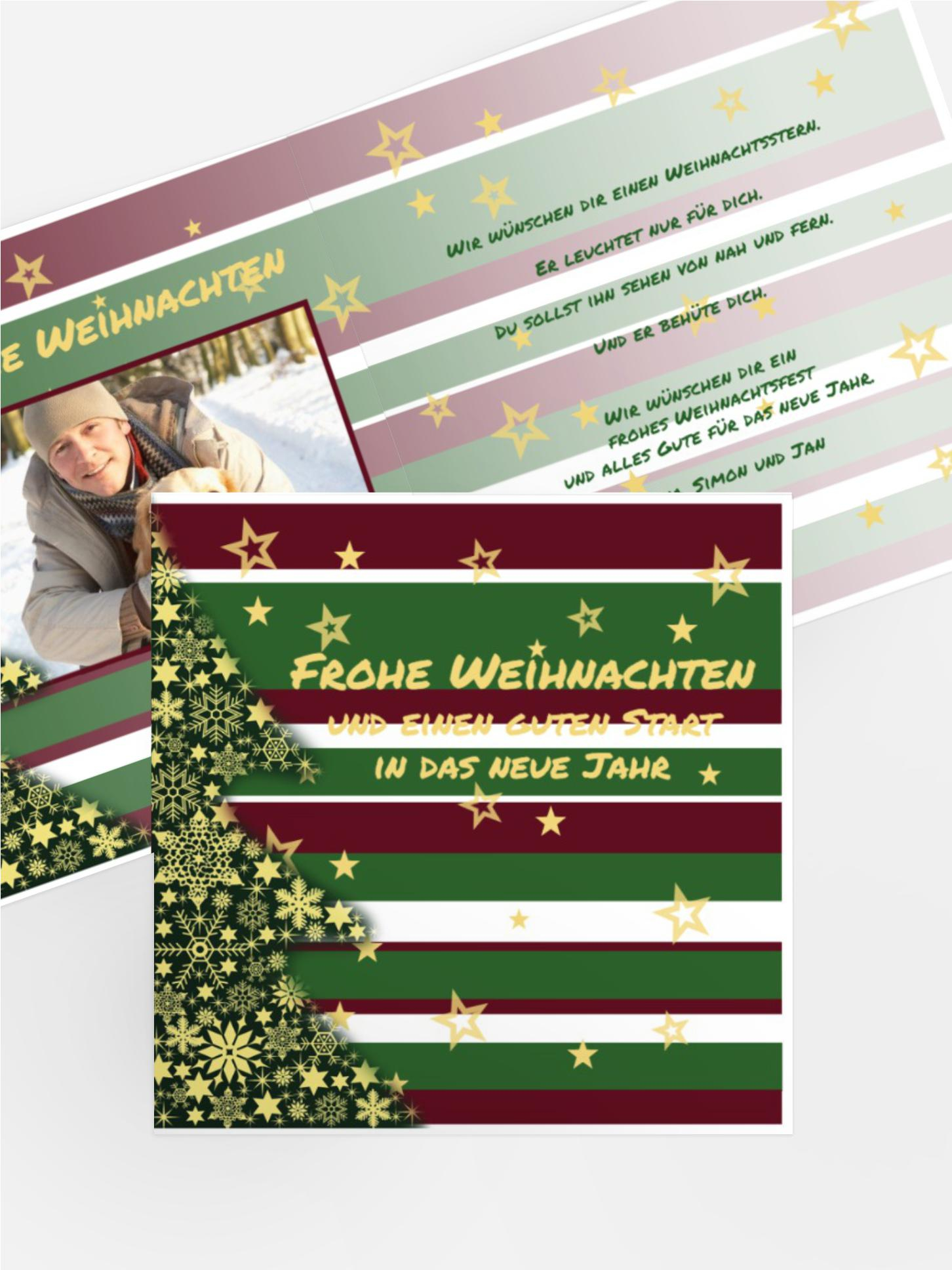 Weihnachtskarte Privat American Style