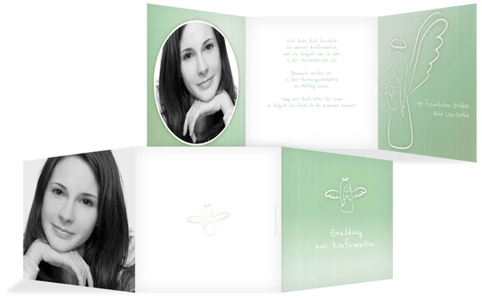 Einladungskarte Konfirmation_Angel Einladungskarte Konfirmation_Angel
