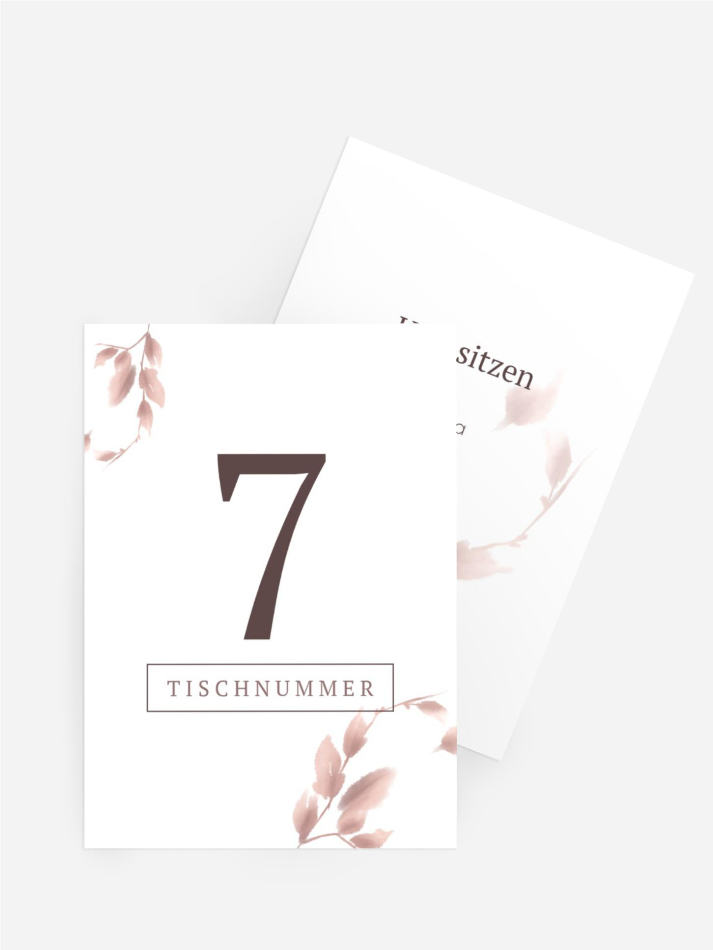 Tischnummer Hochzeit Liebes Anmerkung