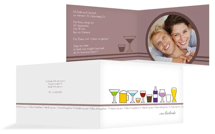 Einladung zum Geburtstag TrinkFest Foto