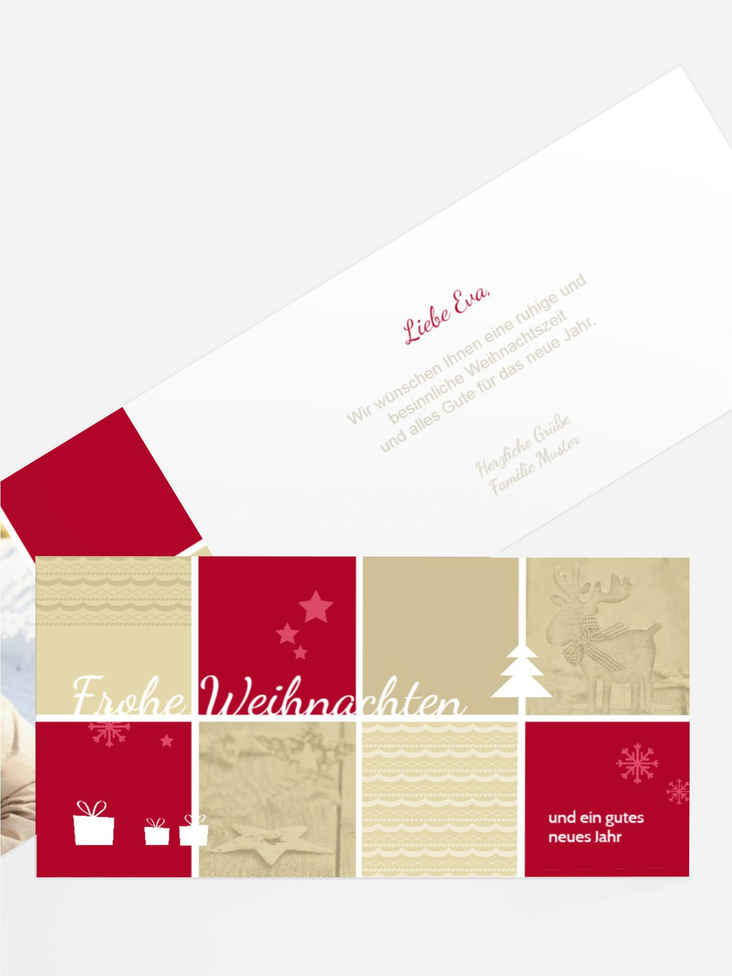 Foto Weihnachtsgrußkarte Frohes Fest
