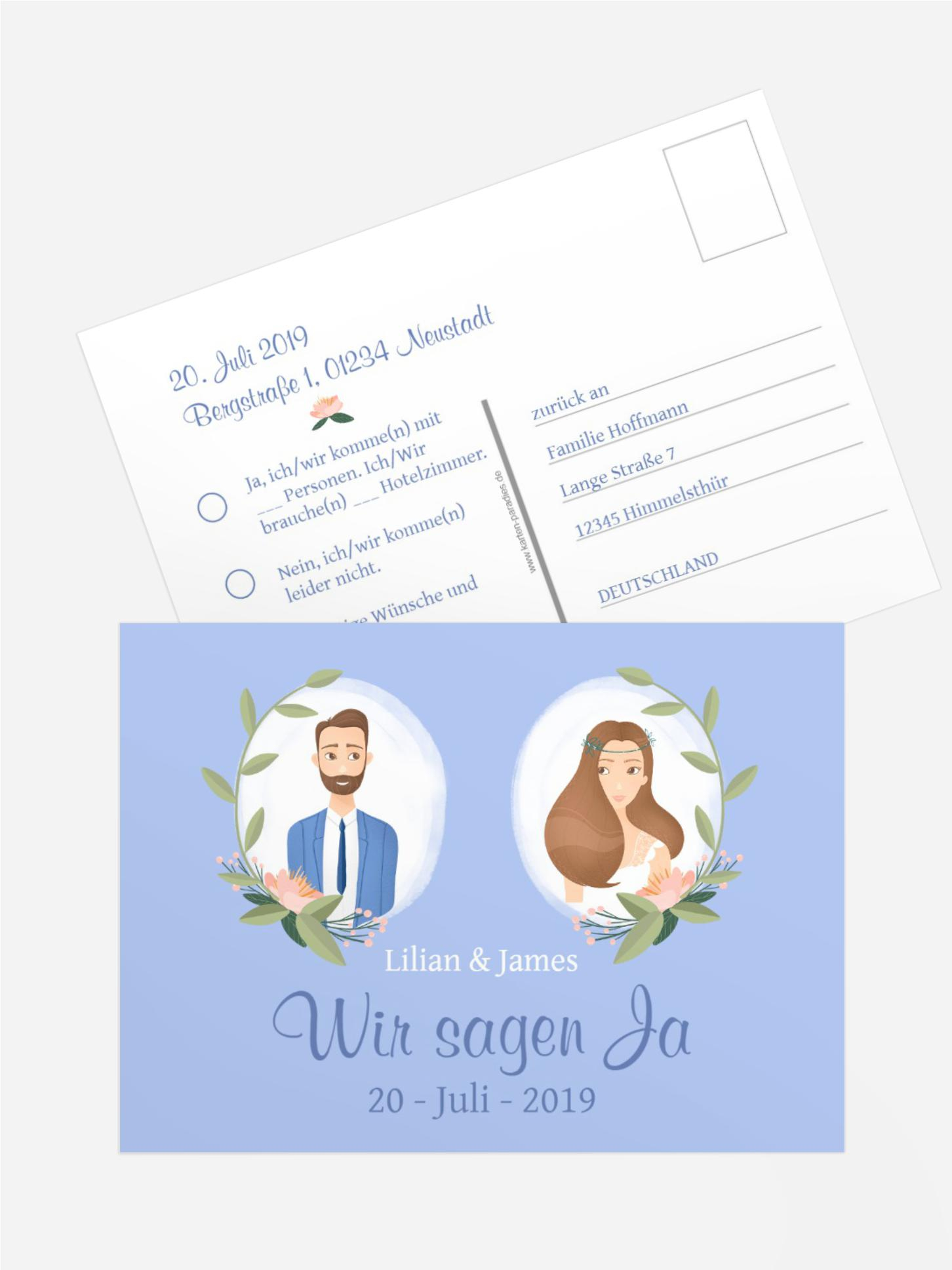 Antwortkarte Traumpaar