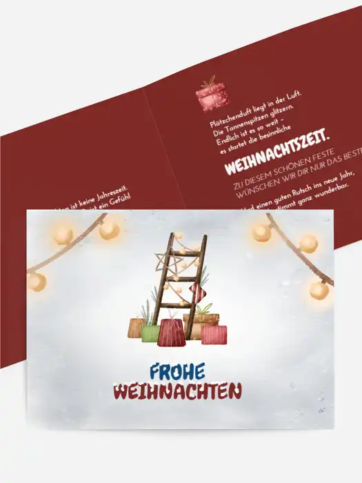 Treppe für Weihnachten