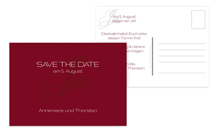 Save the Date Sag ja