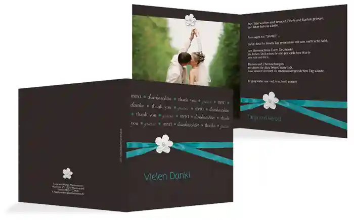 Dankeskarte sanfte Blüte