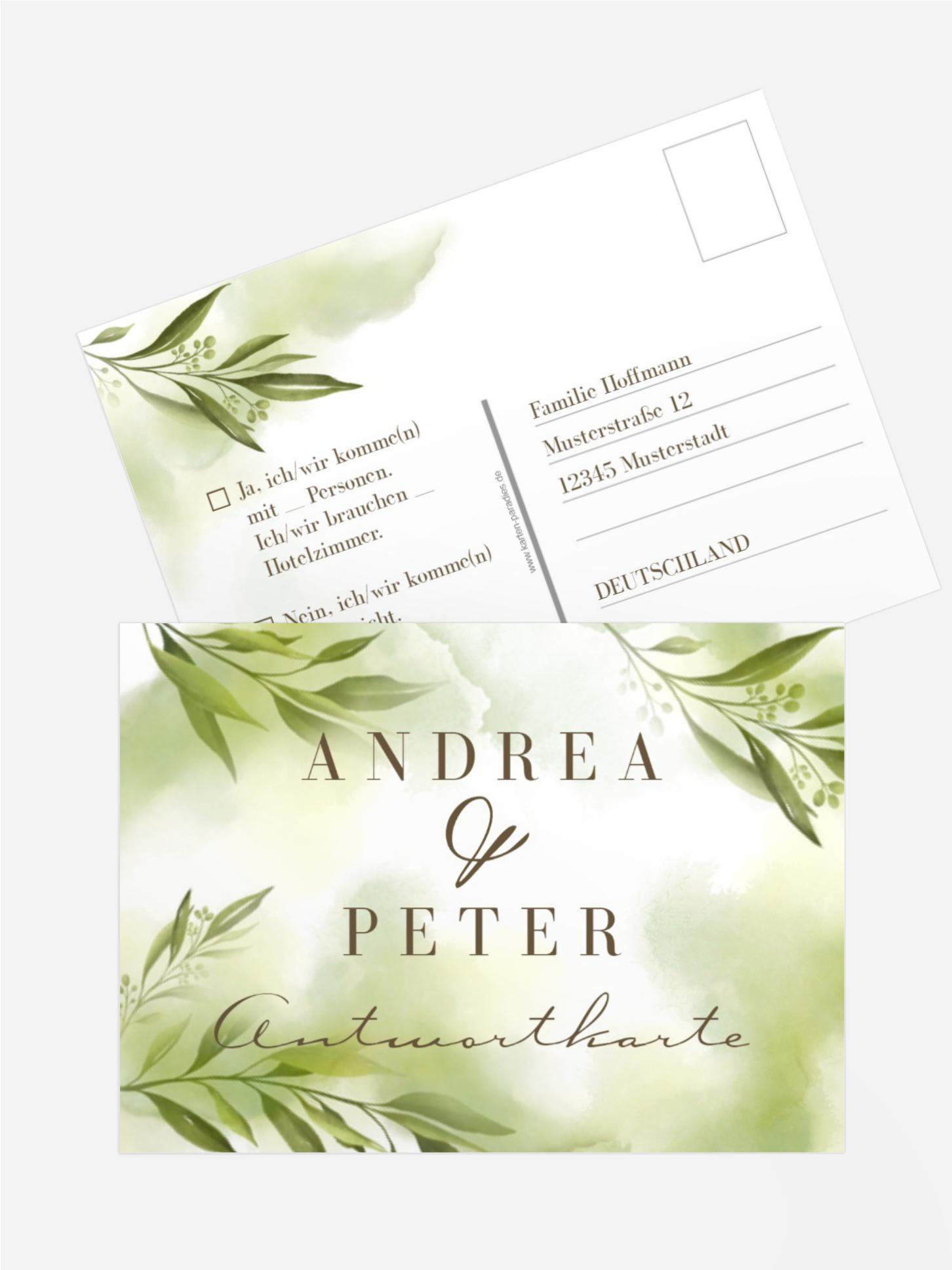 Antwortkarte Floraler Traum