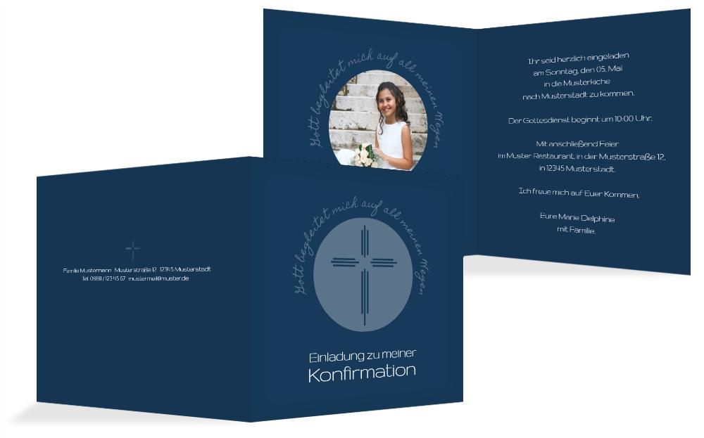 Konfirmationseinladung Gottes Wege