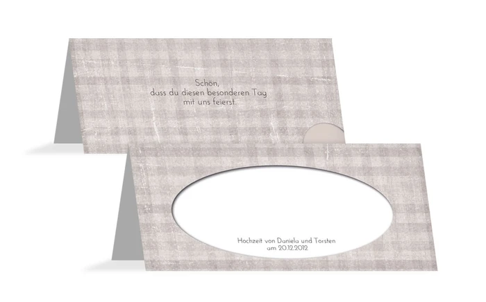 Tischkarte wedding harmony