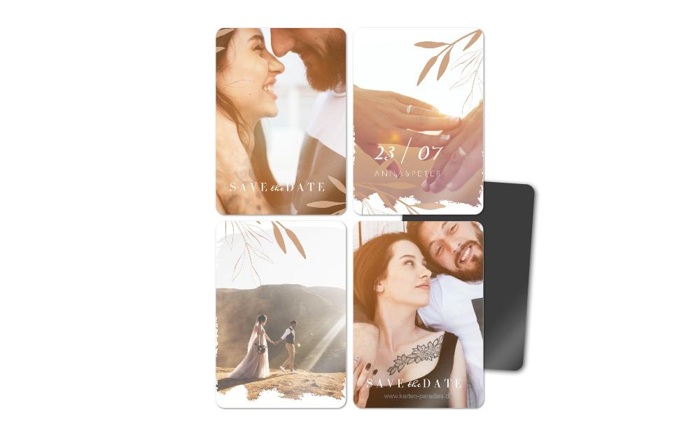 Fotomagnete zur Hochzeit Unzertrennlich