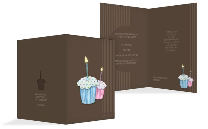 Geburtstagseinladung Muffintime