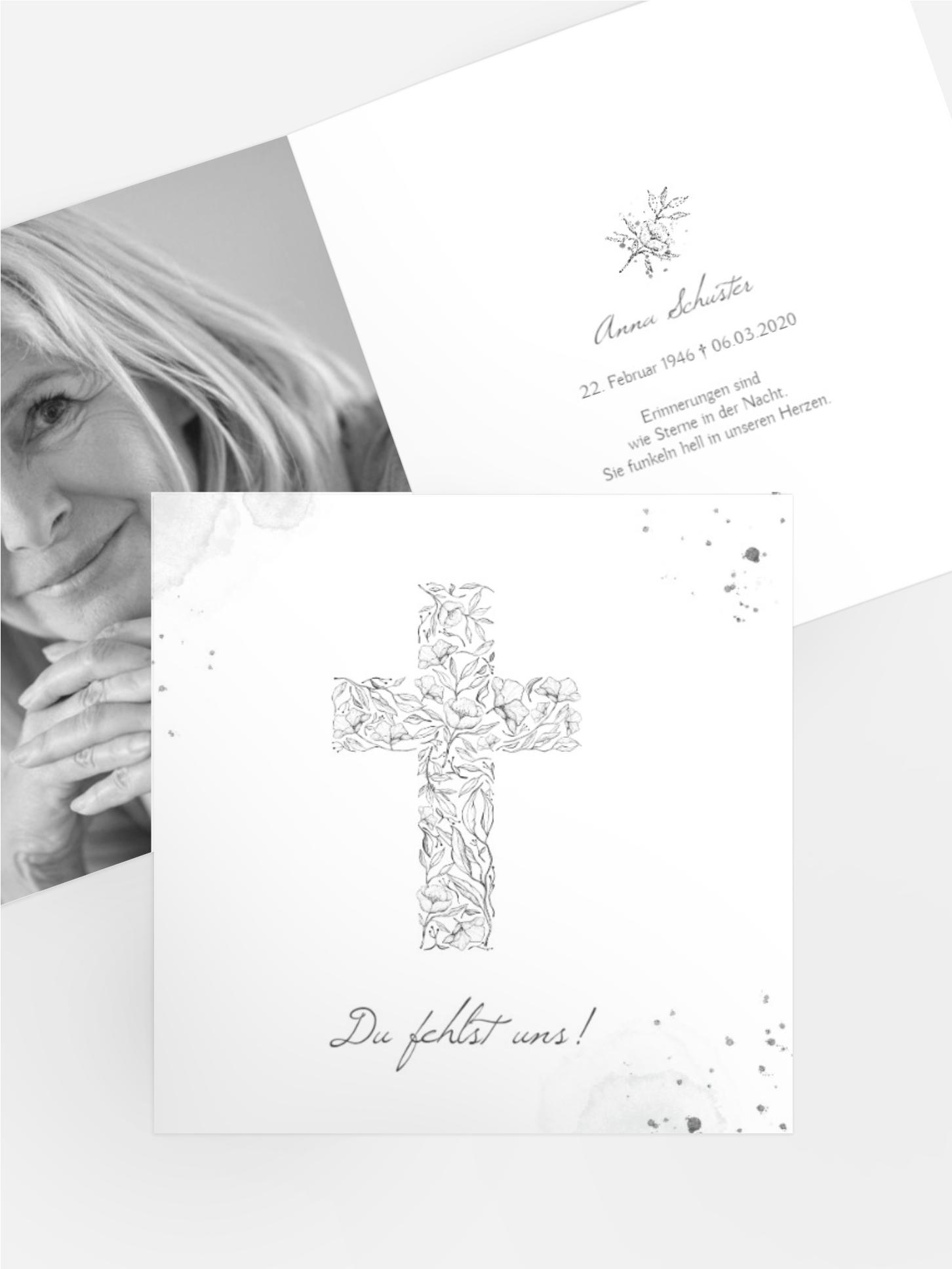 Sterbebildkarte Gottes Bund