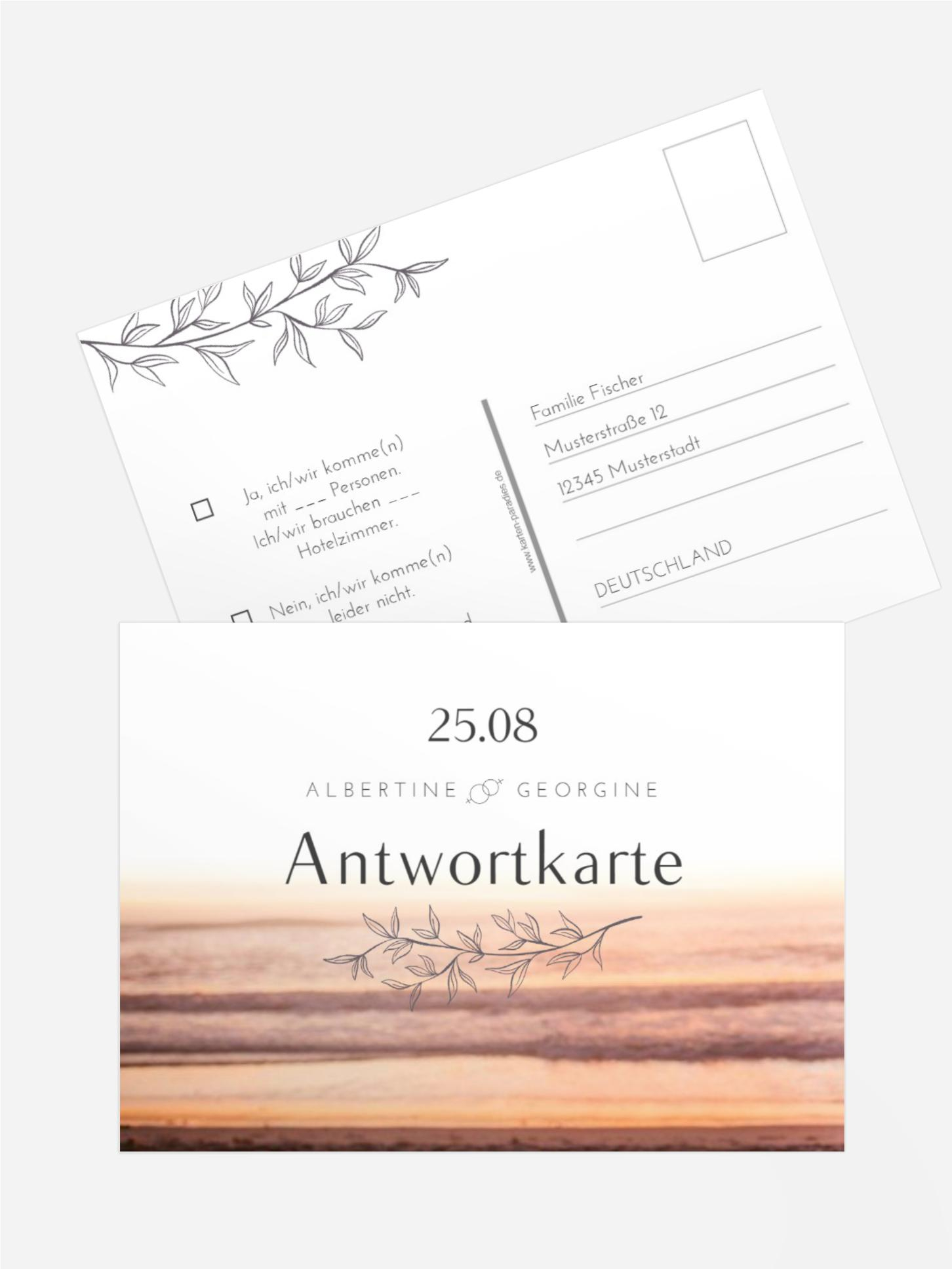 Antwortkarte XX Rankenglück Antwortkarte XX Rankenglück