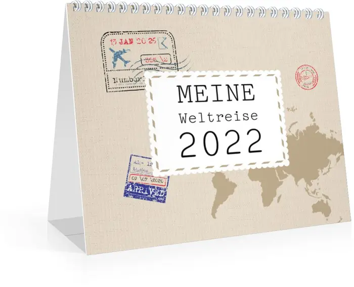 Wochen-Tischkalender Reisefieber
