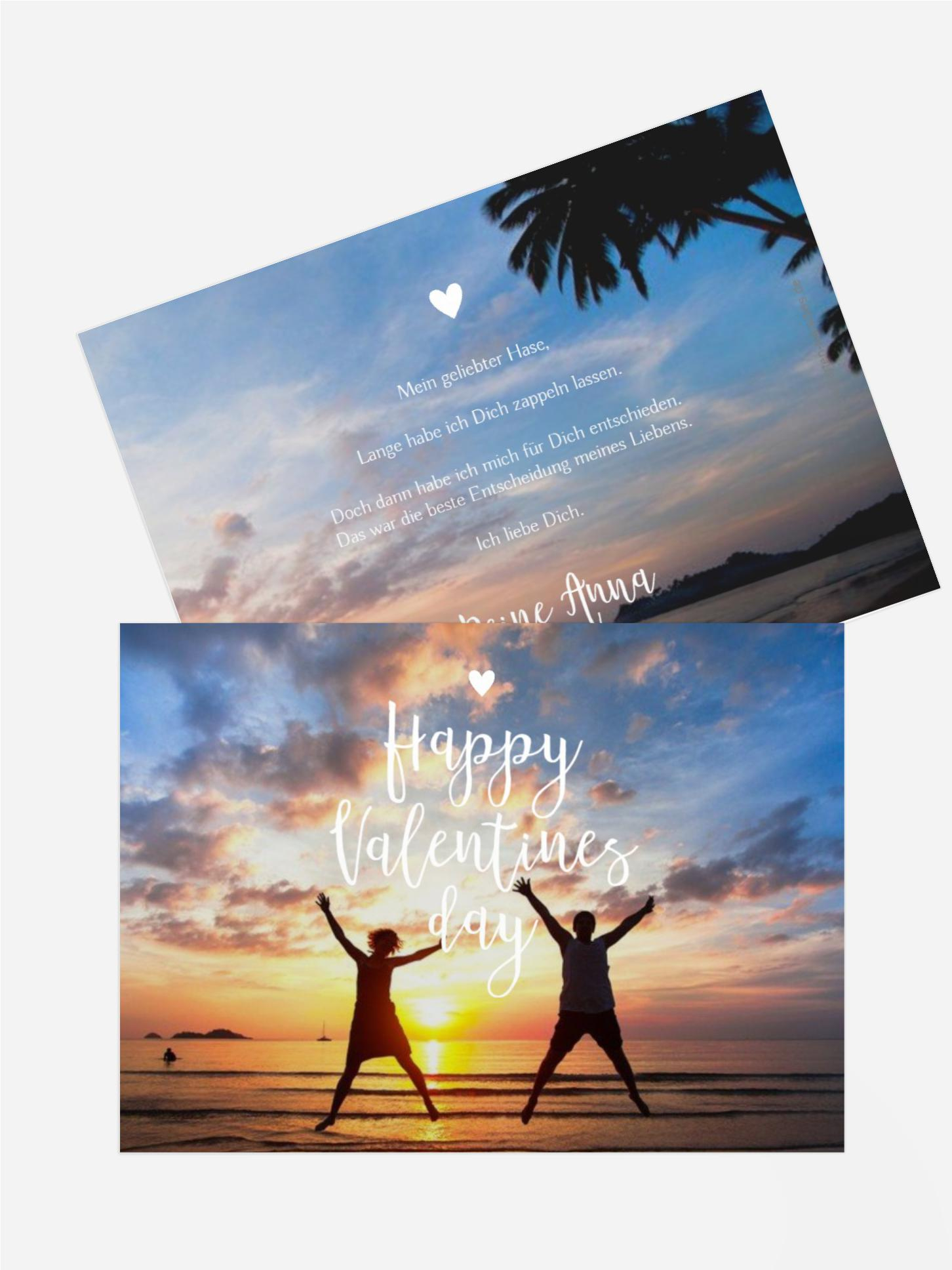 Valentinskarte Für immer zusammen