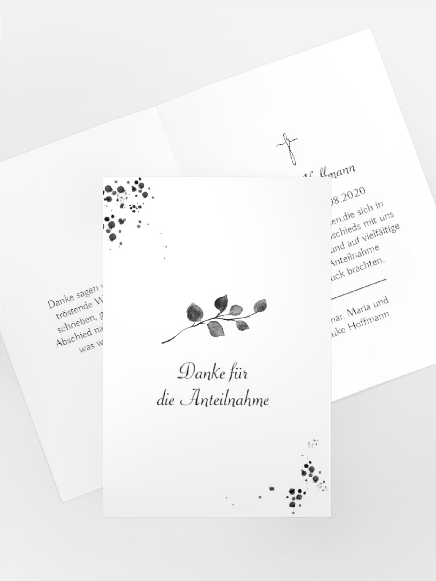 Dankeskarte Leise & Unerwartet