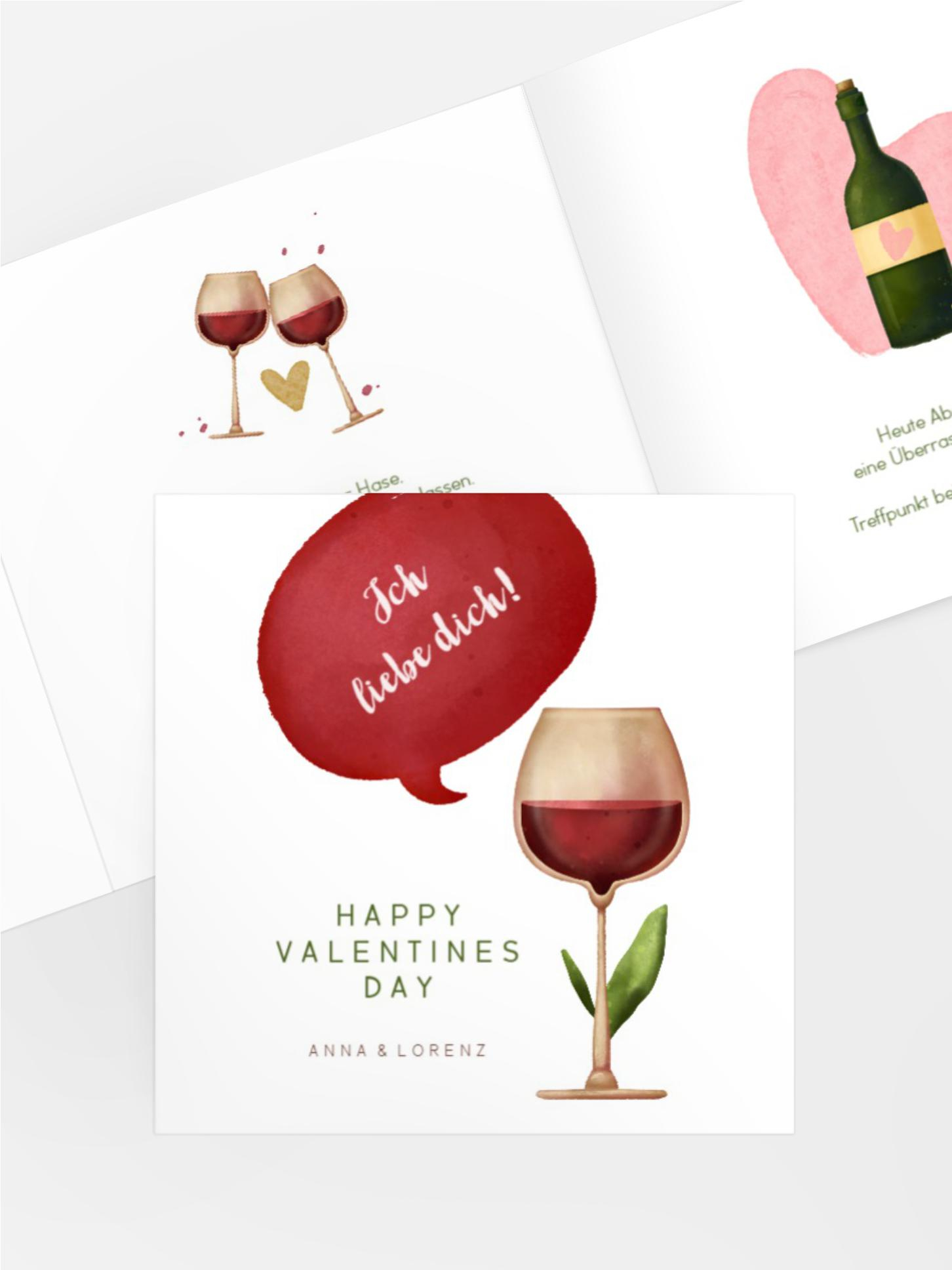 Valentinskarte Romantischer Abend