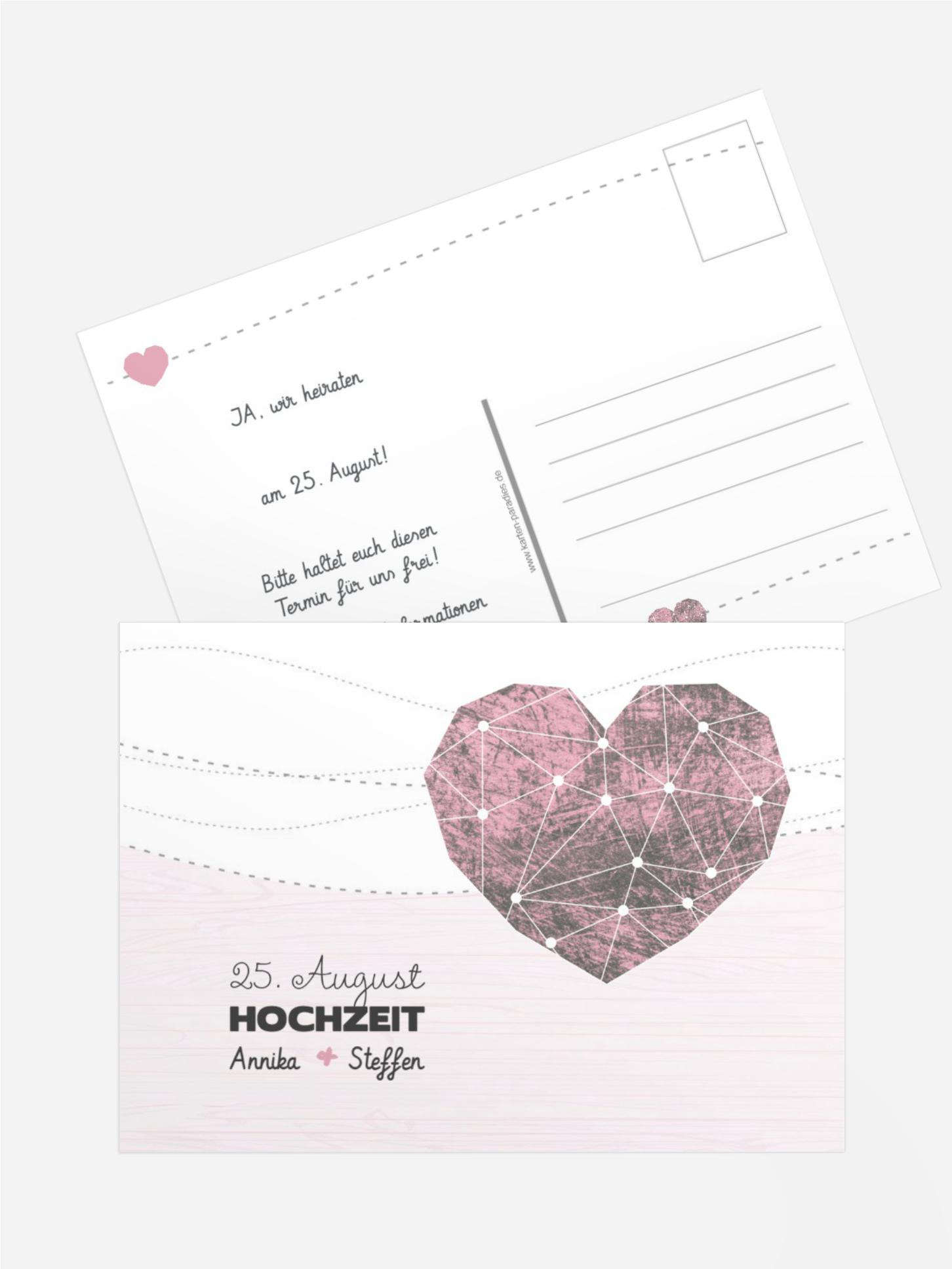 Save the Date Karte Sternenbild