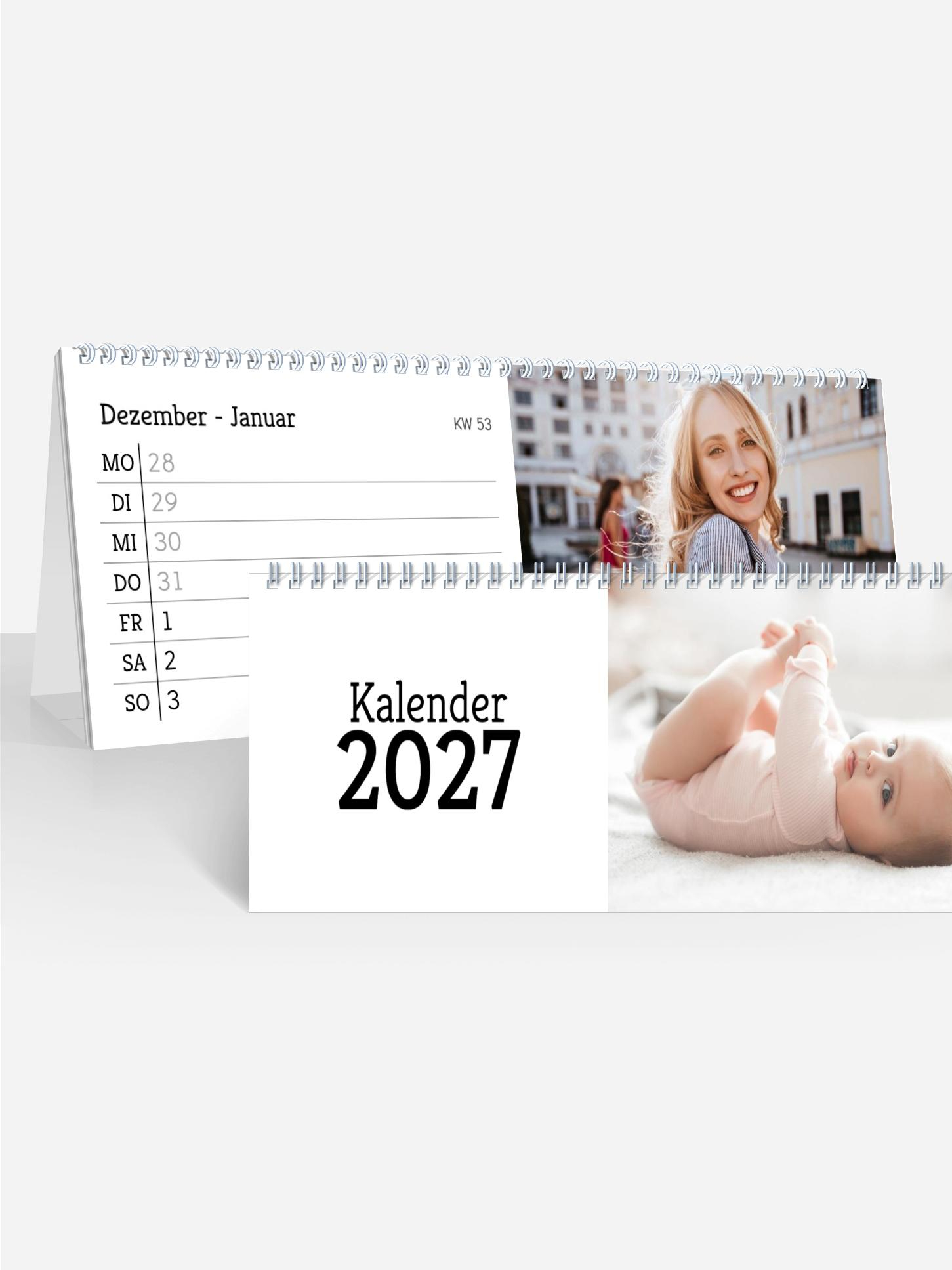 Tischkalender Blanko Notizen | Woche