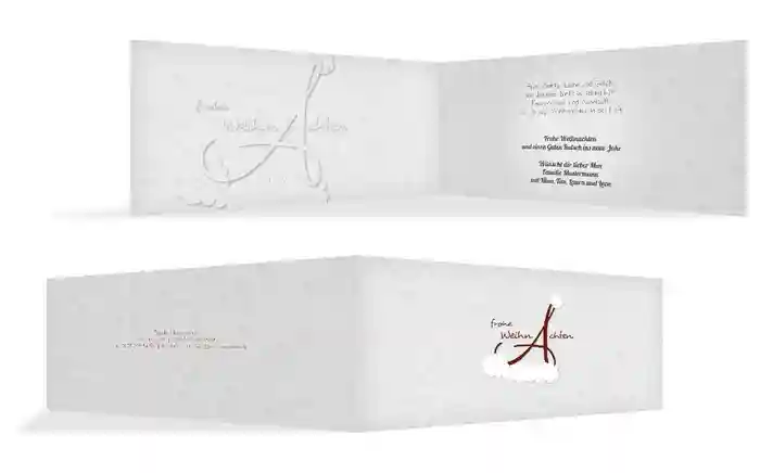 Weihnachts Grußkarte privat A_Mütze