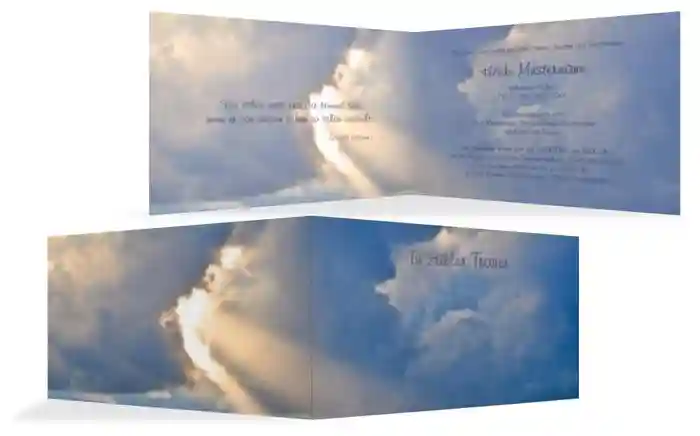 Trauerkarte Himmel quer