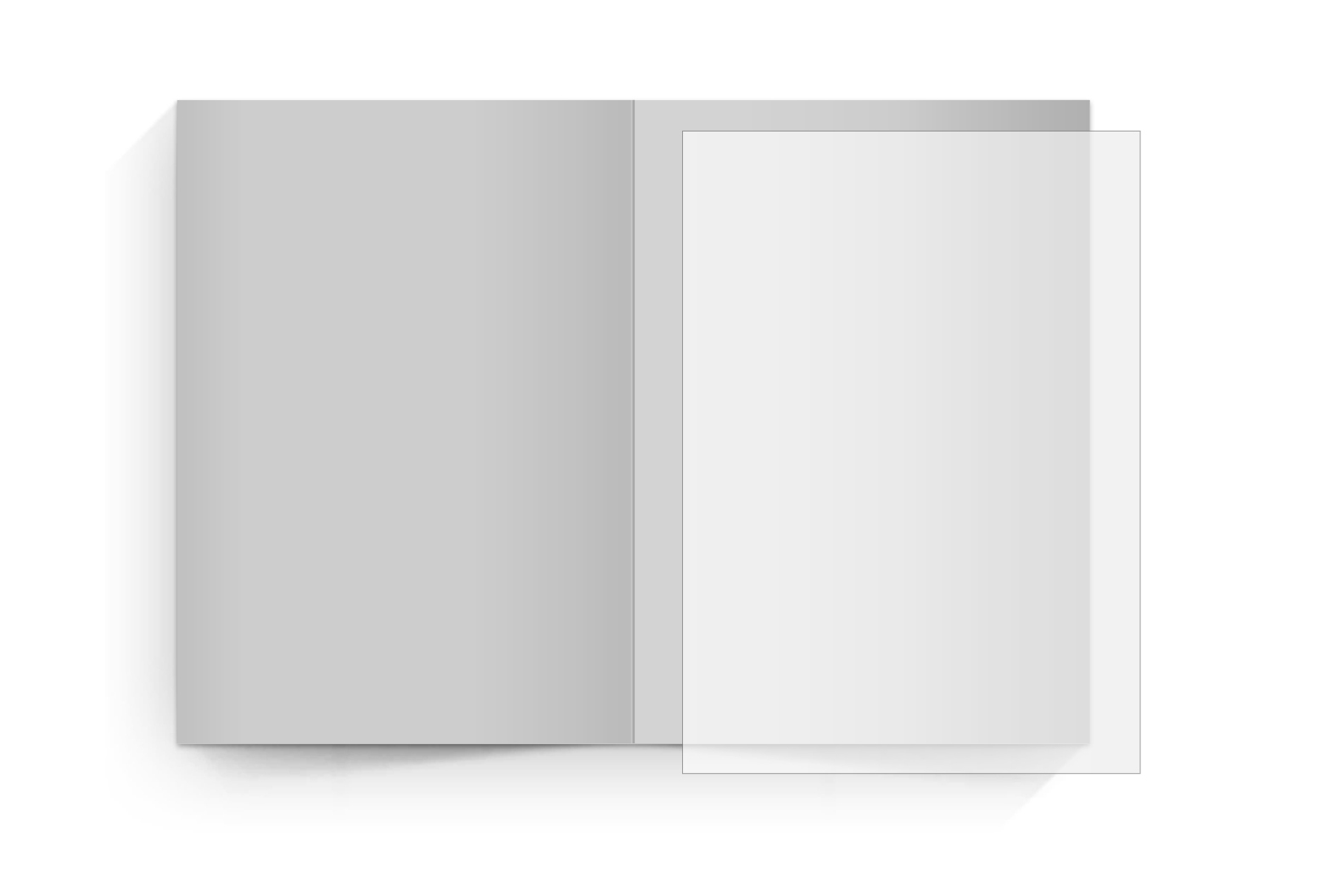 transparentes Einlegeblatt 105x148 mm