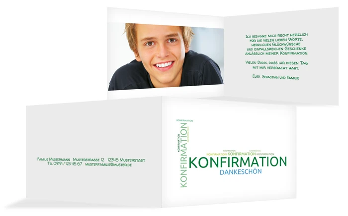 Dankeskarte Konfirmation Script