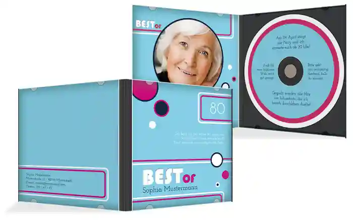 Geburtstagseinladung Best Of CD Foto 80