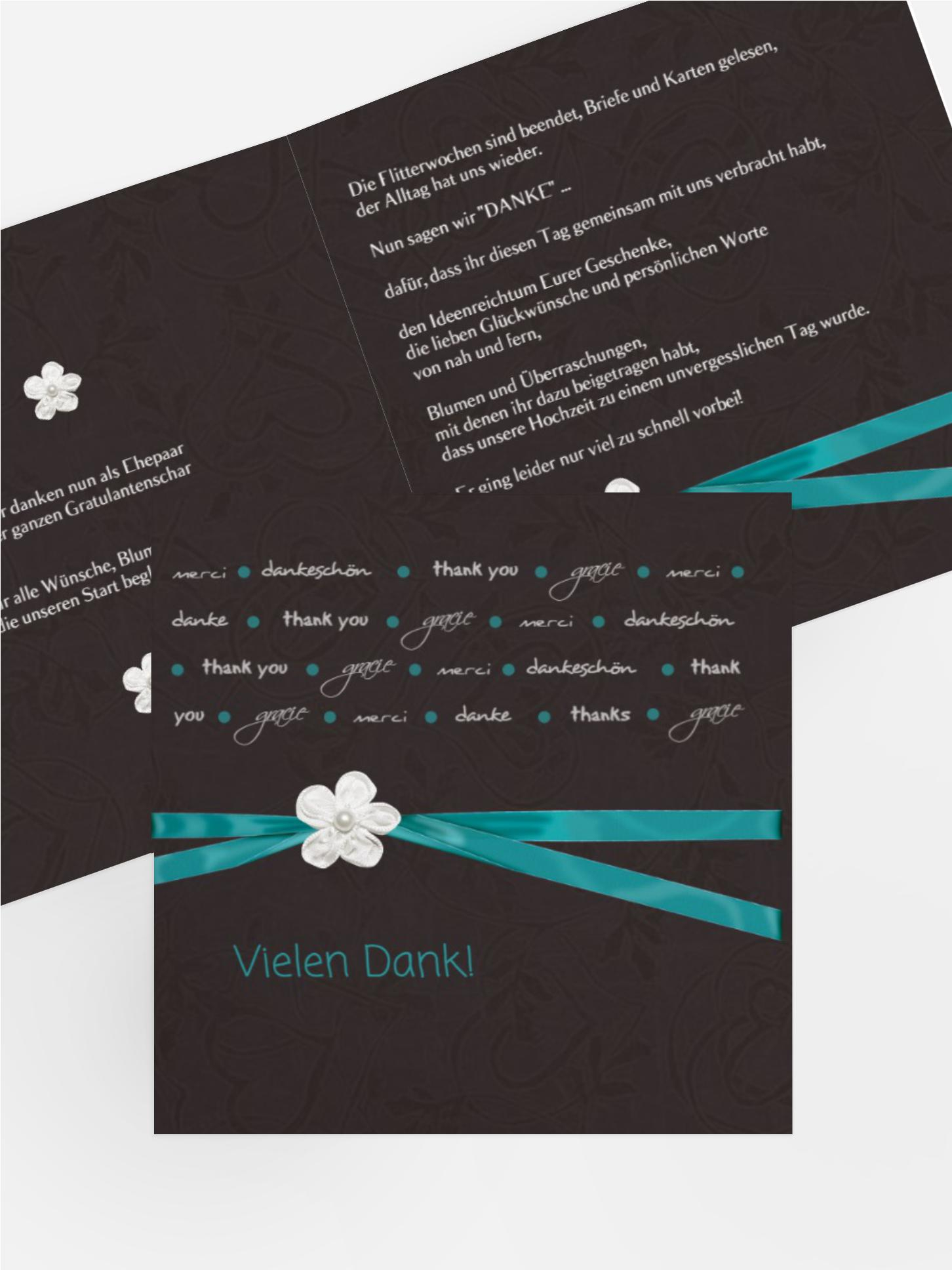 Dankeskarte sanfte Blüte 2