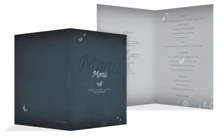 Menükarte Liebeserfüllung