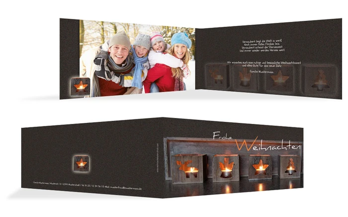 Weihnachtsgrußkarte Privat Adventszeit Weihnachtsgrußkarte Privat Adventszeit