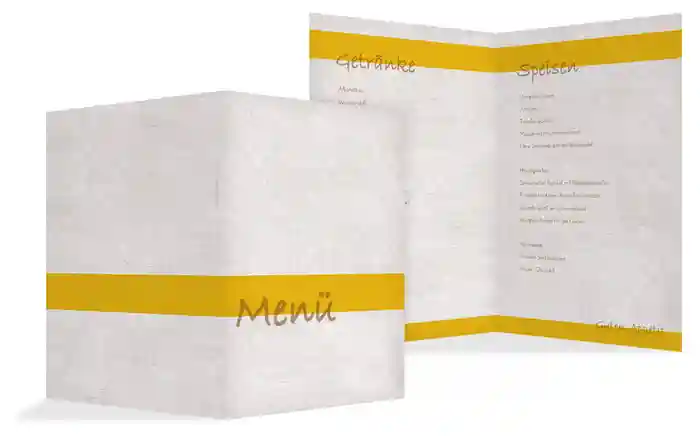 Taufe Menükarte simply classic