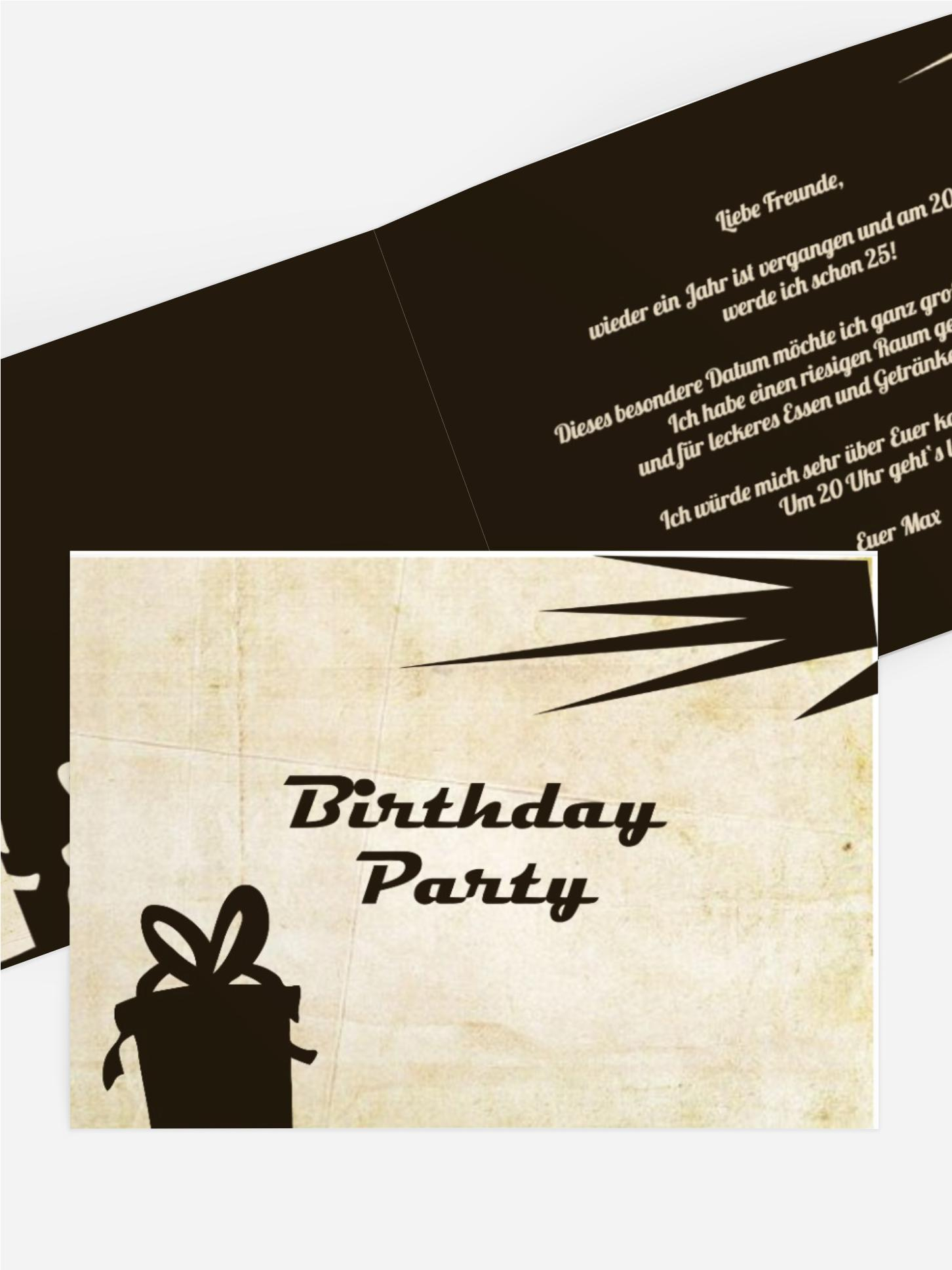 Geburtstagseinladung Country Flair