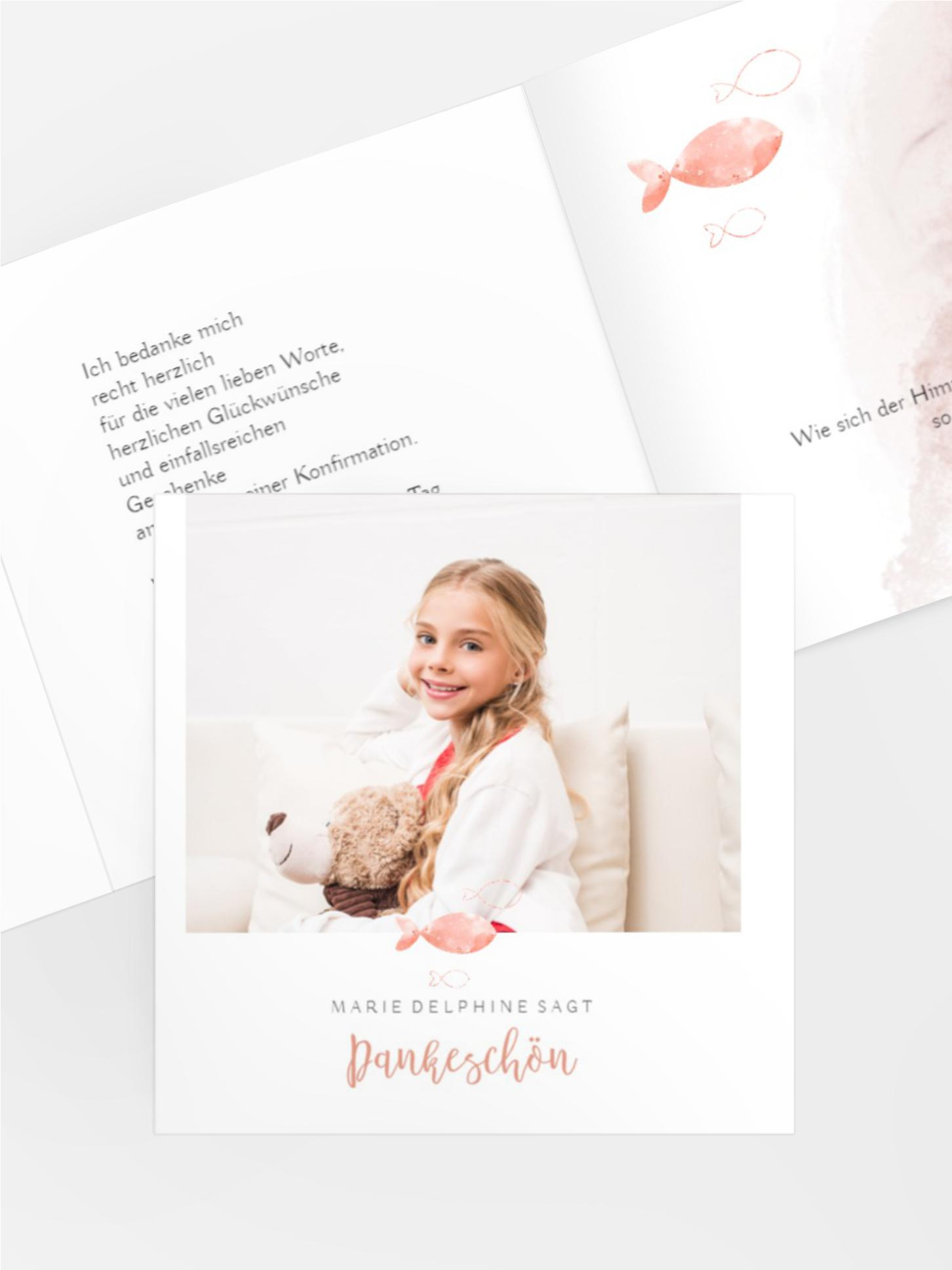 Dankeskarte Konfirmation Hope